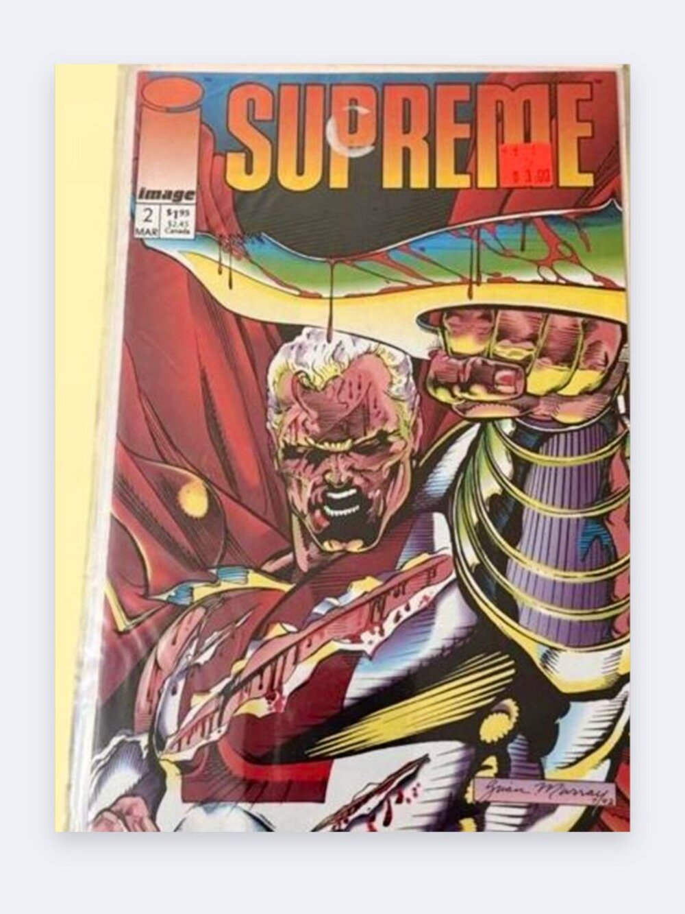 Supreme #2 Image Comics 1993 Rob Liefeld Bagged and Boarded